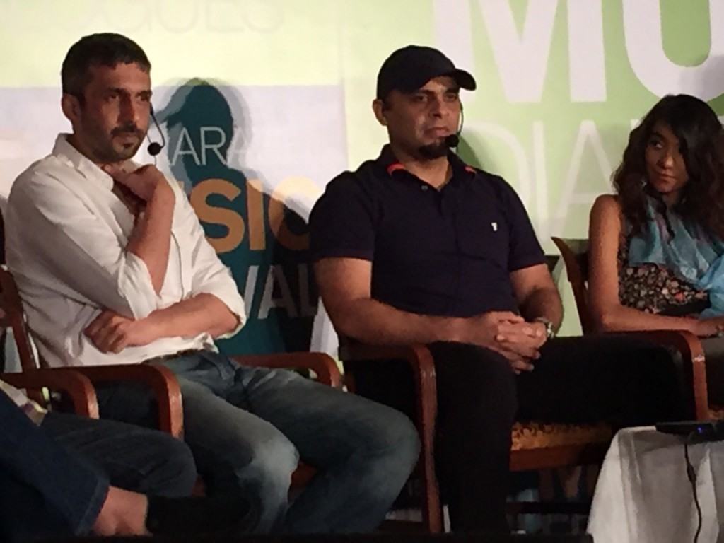 Kashan of Mizmaar on the panel of speakers [middle]
