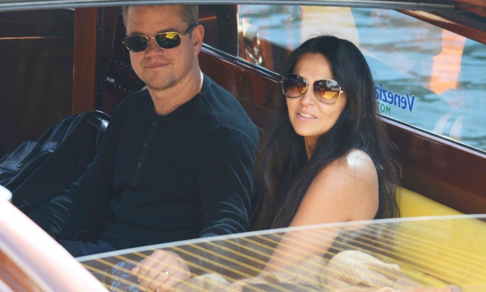 Matt Damon and Luciana Barroso Matt Damon and Luciana Barroso