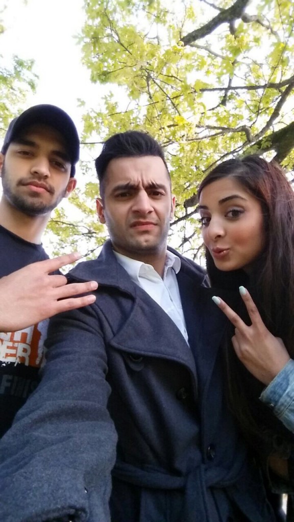 BTS - Daksh & Safeeya with video shoot team at video shoot location [2]